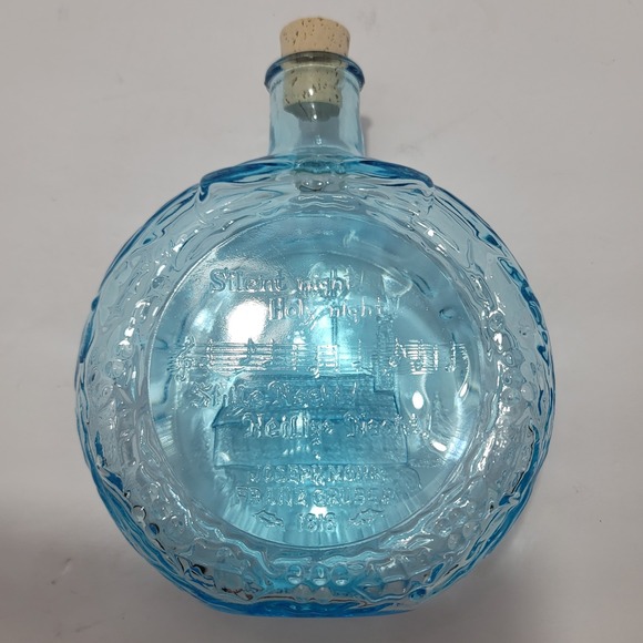 VTG Wheaton Village Christmas 1986 Glass Decanter Handmade Holiday Decor - Picture 4 of 11